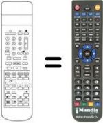 Telecomando equivalente RC 8077 / VE
