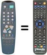 Telecomando equivalente Manhattan MT 3753 (ver. 2)