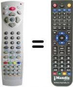 Telecomando equivalente Amstrad 32 RF DVD 16:9