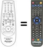 Telecomando equivalente RM 541V-59202