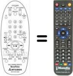 Telecomando equivalente RM 76151V-67902