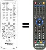 Telecomando equivalente RM M38-53802