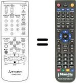 Telecomando equivalente RM M58-53002