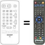 Telecomando equivalente Sharp CV 5130 S