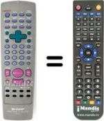 Telecomando equivalente Sharp VC M301 SM