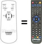 Telecomando equivalente Sharp LC 121 M2E