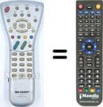 Telecomando equivalente Sharp LC 26 GA6E