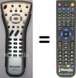 Telecomando equivalente Sharp LC 37 P55