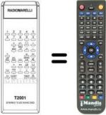 Telecomando equivalente T 2001