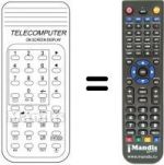 Telecomando equivalente TELECOMPUTER ON SCREEN DISPLAY