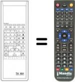 Telecomando equivalente TV 501
