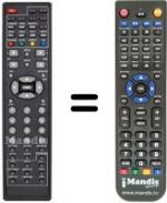 Telecomando equivalente United TVD 9094 DVBT