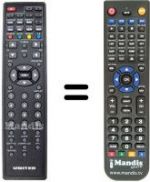 Telecomando equivalente United TVD 9154