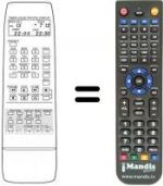 Telecomando equivalente Atlantic VTR 3002 S