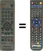 Telecomando equivalente Pioneer DVR 433 HS