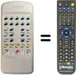 Telecomando equivalente Mivar 25 S 5