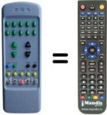Telecomando equivalente Mivar 21 SF 1 STEREO