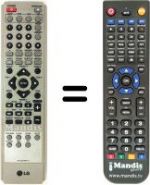 Telecomando equivalente LG LH-T 360 SE