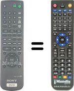 Telecomando equivalente Sony DVP-NS 400 D