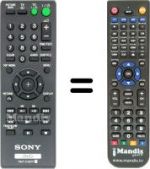 Telecomando equivalente Sony DVP-SR 700 H