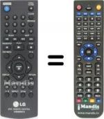 Telecomando equivalente LG DVX 682
