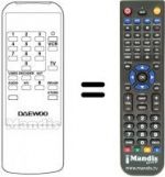 Telecomando equivalente Daewoo DSR 2000
