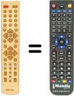 Telecomando equivalente Goodmans GDVX 580