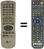 Telecomando equivalente LG DVD 4730