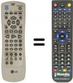 Telecomando equivalente LG DVD 5183