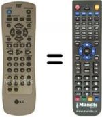 Telecomando equivalente LG DVD 6173