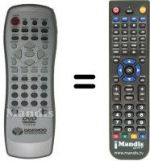Telecomando equivalente Daewoo DVD 8000 F