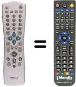 Telecomando equivalente Aristona DVD R 880