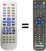 Telecomando equivalente Vestel DVD AV RECEIVER