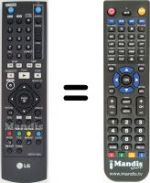 Telecomando equivalente LG RHT-499 H