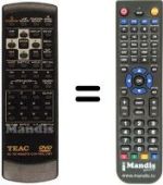 Telecomando equivalente TEAK DV-H500