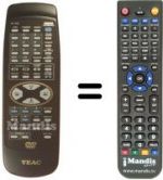 Telecomando equivalente TEAK DV-3000