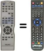 Telecomando equivalente TEAK DV-L 800