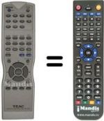 Telecomando equivalente TEAK DV-3300