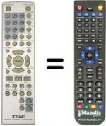 Telecomando equivalente TEAK DVD-3800