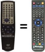 Telecomando equivalente Aiwa XD-DV370