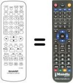 Telecomando equivalente Sharp DV 890 S