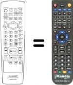 Telecomando equivalente Sharp DV 700 S