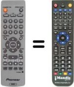 Telecomando equivalente Pioneer DVD 3505