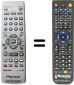 Telecomando equivalente Pioneer DVR 230 S