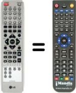 Telecomando equivalente LG LH-W 250 SC