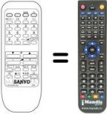 Telecomando equivalente Sanyo 21B3