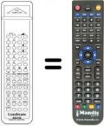 Telecomando equivalente Goodmans KT8875
