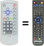 Telecomando equivalente Irradio XTV10C