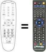 Telecomando equivalente LG 20J3RX