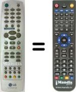 Telecomando equivalente LG 6710V00112E